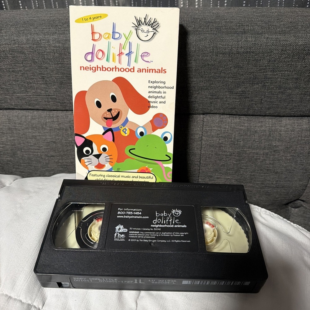 Baby Dolittle Neighborhood Animals VHS Tape 2001 Children's Video Educational - Picture 1 of 5